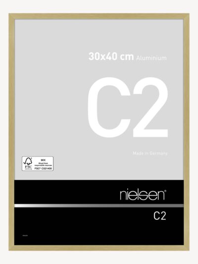 C2 Or mat brossé 30 x 40 cm
