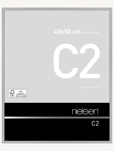 C2 Argent mat brossé 40 x 50 cm