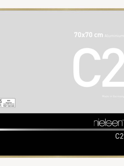 C2 Or mat brossé 70 x 70 cm
