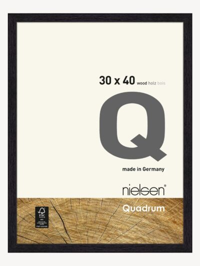 Quadrum Noir jais 30 x 40 cm