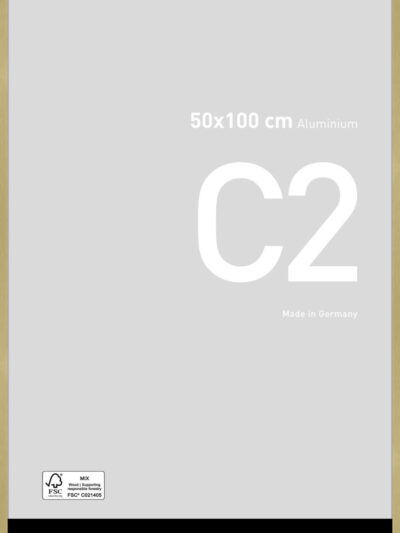 C2 Or mat brossé 50 x 100 cm
